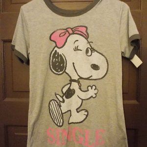 Cute Peanuts Snoopy Belle T-shirt